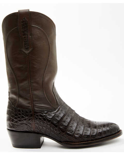 Image #2 - Cody James Black 1978® Men's Chapman Exotic Caiman Belly Western Boots - Medium Toe , Chocolate, hi-res