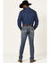 Image #3 - Rock & Roll Denim Men's Rifle Medium Wash Leather Pocket Stretch Straight Skinny Jeans , Medium Wash, hi-res