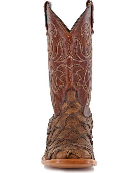 Image #10 - Cody James Men's Pirarucu Exotic Boots - Broad Square Toe, Brown, hi-res