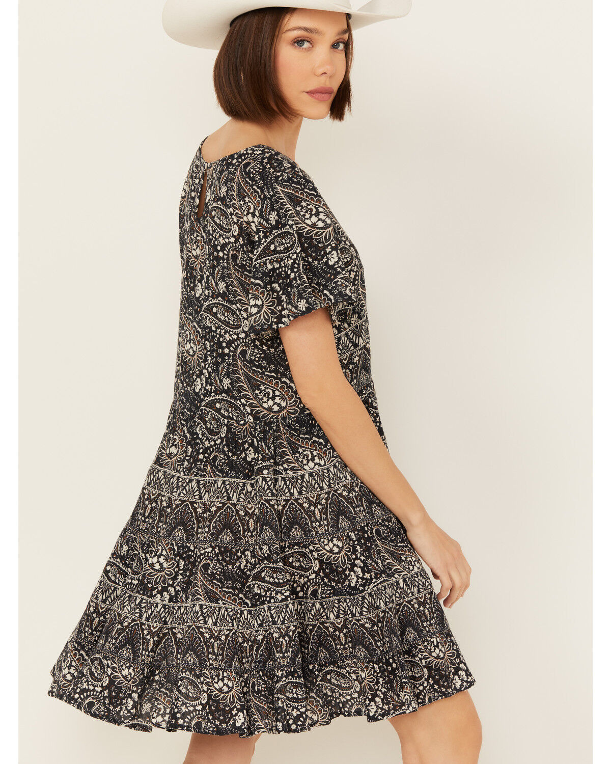 Image #4 - Bila Women's Toluca Short Sleeve Mini Dress, Navy, hi-res