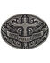 Image #1 - Cody James Men's Cross Faith Courage Pride Buckle, Silver, hi-res