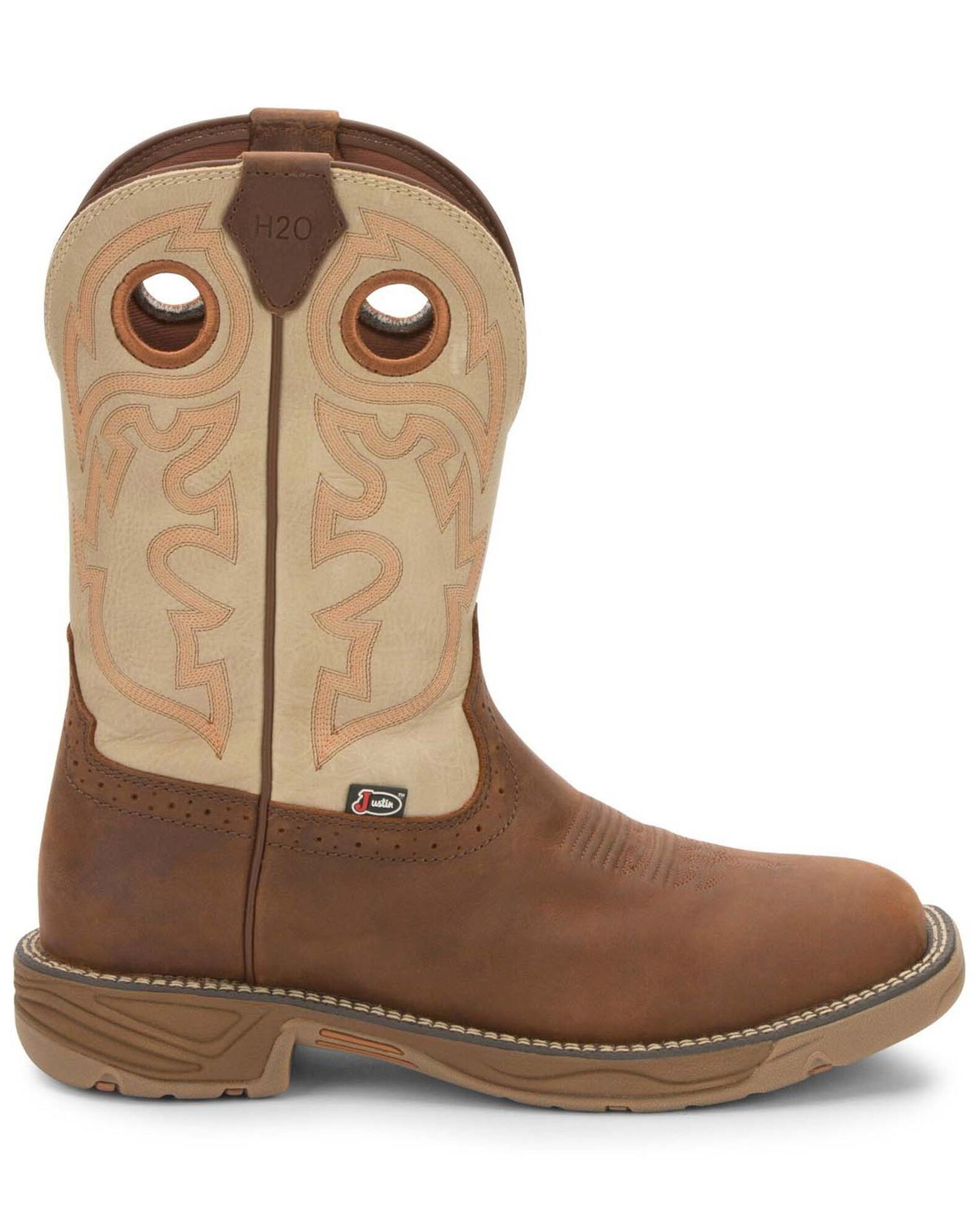 Justin men's original workboots stampede snake boots online
