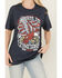 Image #3 - Ariat Women's Born USA Short Sleeve Graphic Tee, Navy, hi-res