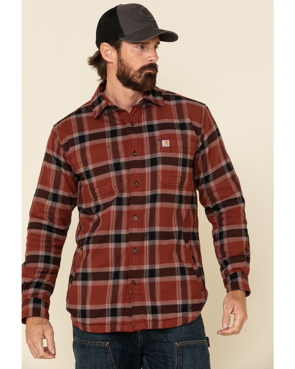 Carhartt Men's Iron Ore Plaid Rugged 