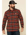 Carhartt Men's Iron Ore Plaid Rugged Flex Flannel Fleece Lined Long Sleeve Work Shirt - Big , Steel, hi-res