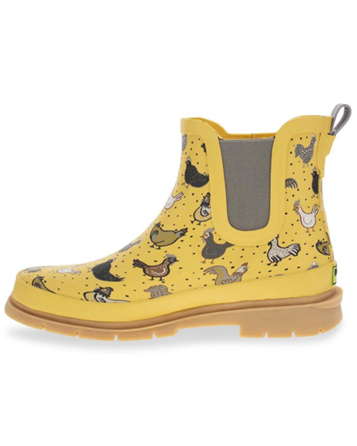 Image #3 - Western Chief Women's Hen Frenzy Chelsea Rain Boots - Round Toe, Yellow, hi-res