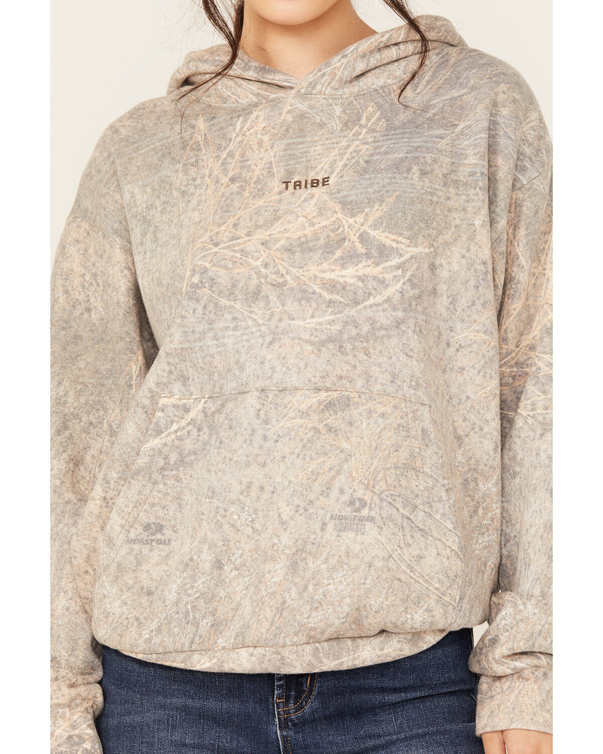 Image #3 - Tribe Kelley Women's Camo Down Yonder Mossy Oak Camo Print Hoodie, Green, hi-res