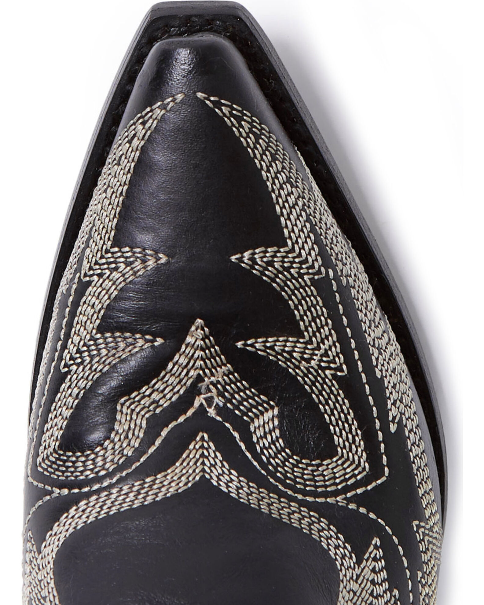 Image #5 - Stetson Women's Tina Flame Pita Embroidery Western Boots - Snip Toe, Black, hi-res