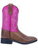 Image #2 - Dan Post Girls' 9" Punky Western Boots - Broad Square Toe, Tan, hi-res