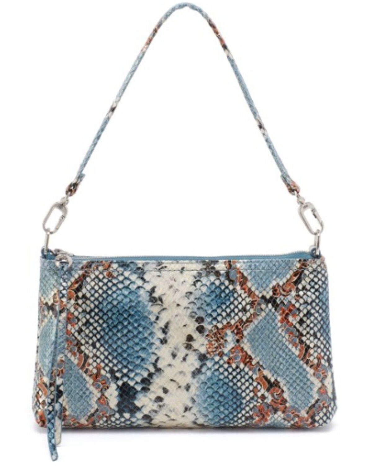 Image #4 - Hobo Women's Darcy Snake Print Crossbody Bag, Blue, hi-res