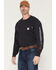 Image #1 - Carhartt Men's FR Loose Fit Long Sleeve Lightweight Diamond Plate Graphic Work T-Shirt, Black, hi-res