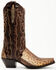 Image #2 - Dan Post Women's Karung Exotic Snake Western Boots - Snip Toe, Brown, hi-res