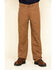 Image #2 - Hawx Men's FR Straight Work Pants, Brown, hi-res