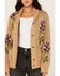 Image #3 - Tasha Pollizzi Women's Floral Horse Button-Down Sweater, Beige, hi-res
