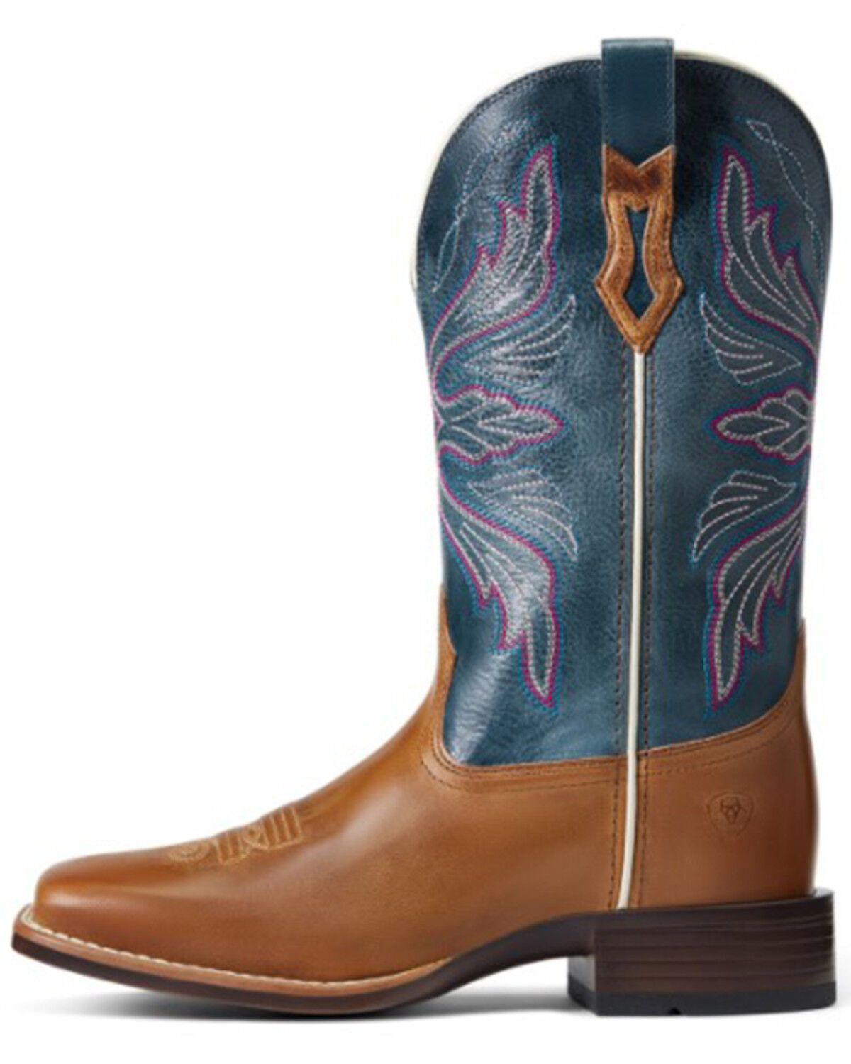 Image #2 - Ariat Women's Almond Buff & Baby Blue Eyes Edgewood Bantamweight Western Performance Boots - Broad Square Toe, Brown, hi-res