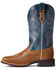 Image #2 - Ariat Women's Almond Buff & Baby Blue Eyes Edgewood Bantamweight Western Performance Boots - Broad Square Toe, Brown, hi-res