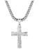 Image #2 - Montana Silversmiths Men's Roughstock Cross Necklace, Silver, hi-res
