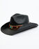 Shyanne Sybil Concho Western Straw Hat, Black, hi-res