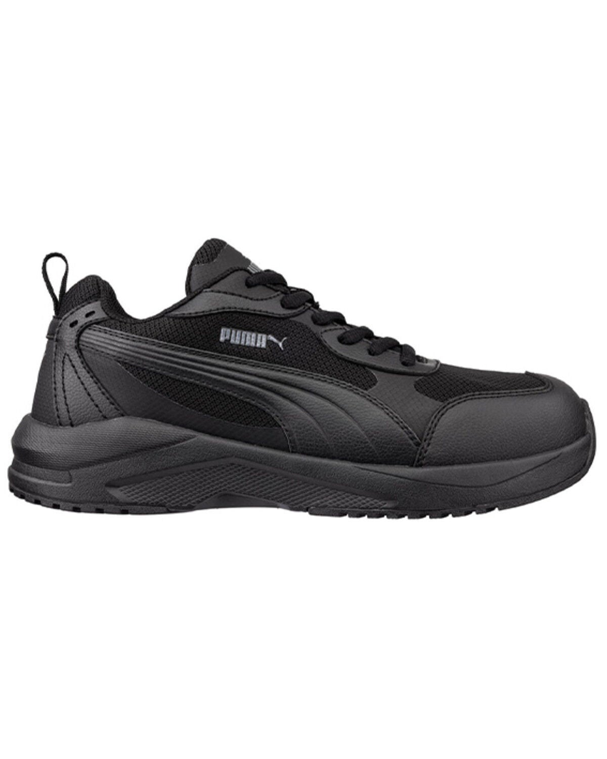 Image #1 - Puma Safety Men's Shift Low Work Shoes - Steel Toe, Black, hi-res