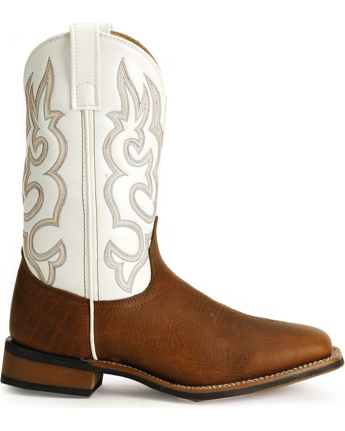 Image #2 - Laredo Men's Rancher Western Boots - Square Toe, Redwood, hi-res