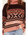 Image #3 - Wrangler Retro Women's Cowl Neck Long Sleeve Sweater , Multi, hi-res
