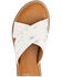 Image #4 - Yellow Box Women's Linta Crossband Slide Sandals , Silver, hi-res