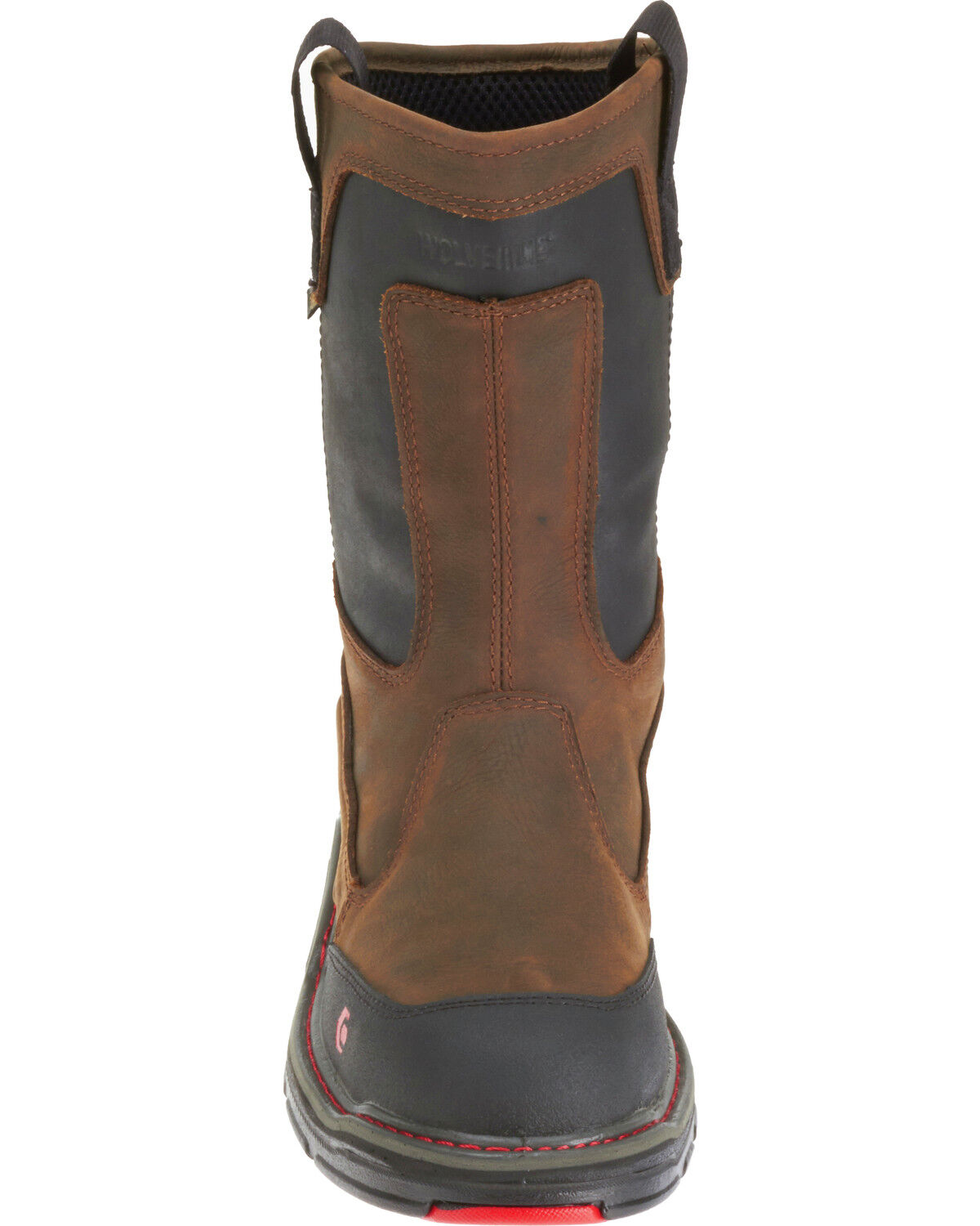 black wolverine pull on work boots
