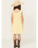 Image #4 - Ash & Violet Girls' Solid Ruffle Sleeve Dress, Yellow, hi-res