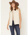 Image #1 - 26 International Women's Quilted Lined Canvas Barn Vest, Cream, hi-res