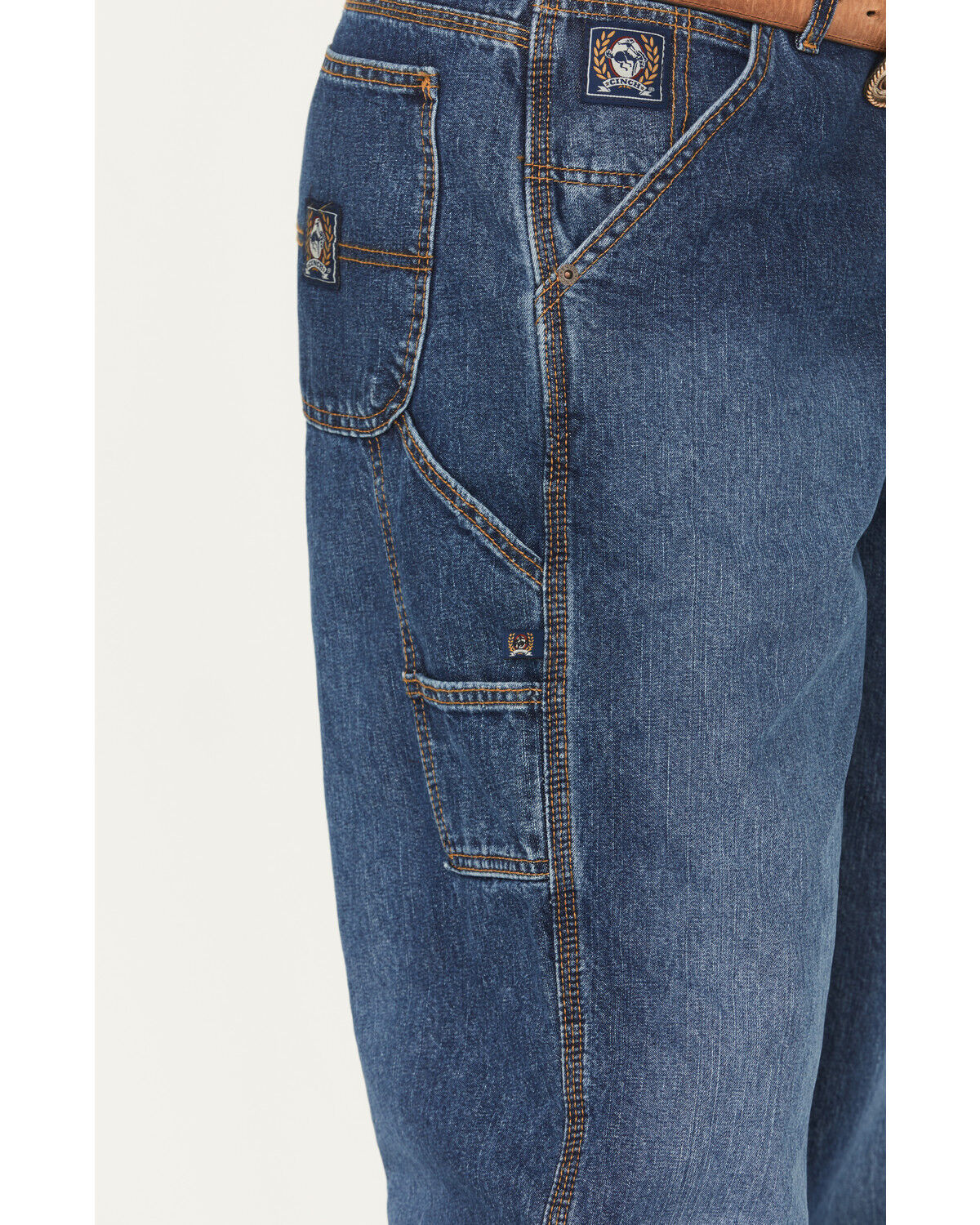 Image #2 - Cinch Men's Blue Label Tapered Loose Fit Jeans, Blue, hi-res