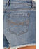 Image #5 - Idyllwind Women's Fawn Medium Wash Gypsy High Rise Comfort Stretch Shorts, Medium Wash, hi-res