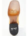 Image #7 - Dan Post Women's Exotic Watersnake Skin Western Boots - Broad Square Toe, Gold, hi-res