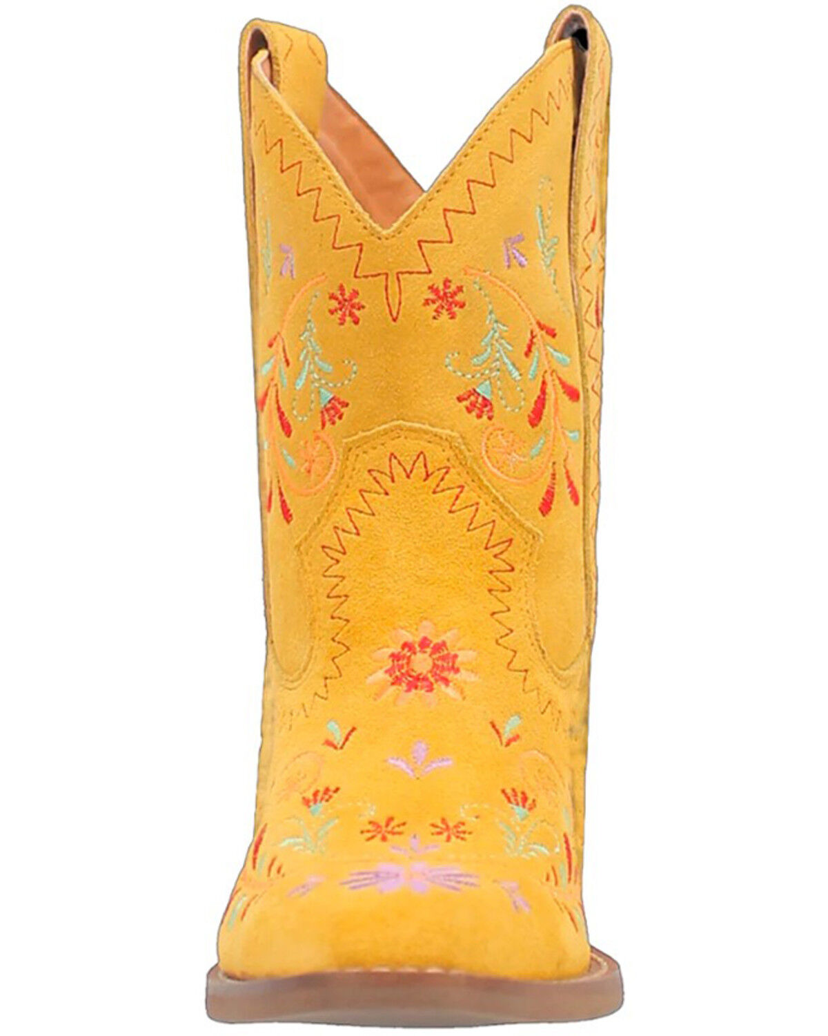 Image #4 - Dingo Women's Sugar Bug Suede Fashion Booties - Round Toe, Yellow, hi-res