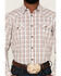 Cody James Men's Fortune Plaid Long Sleeve Snap Western Shirt , Brown/blue, hi-res