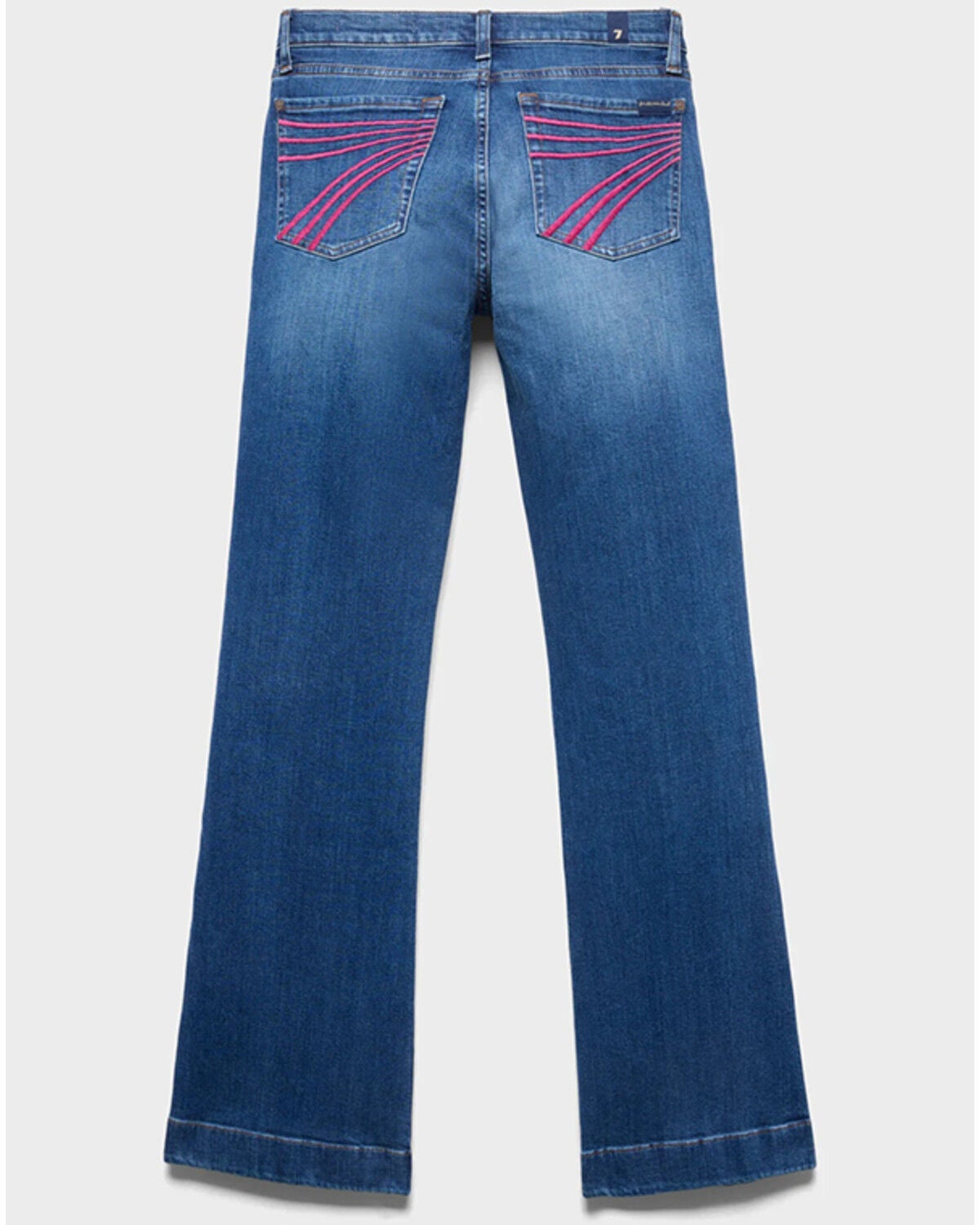 Image #3 - 7 For All Mankind Girls' Moonwater Medium Wash Mini Dojo Trouser Stretch Denim Jeans, Medium Wash, hi-res