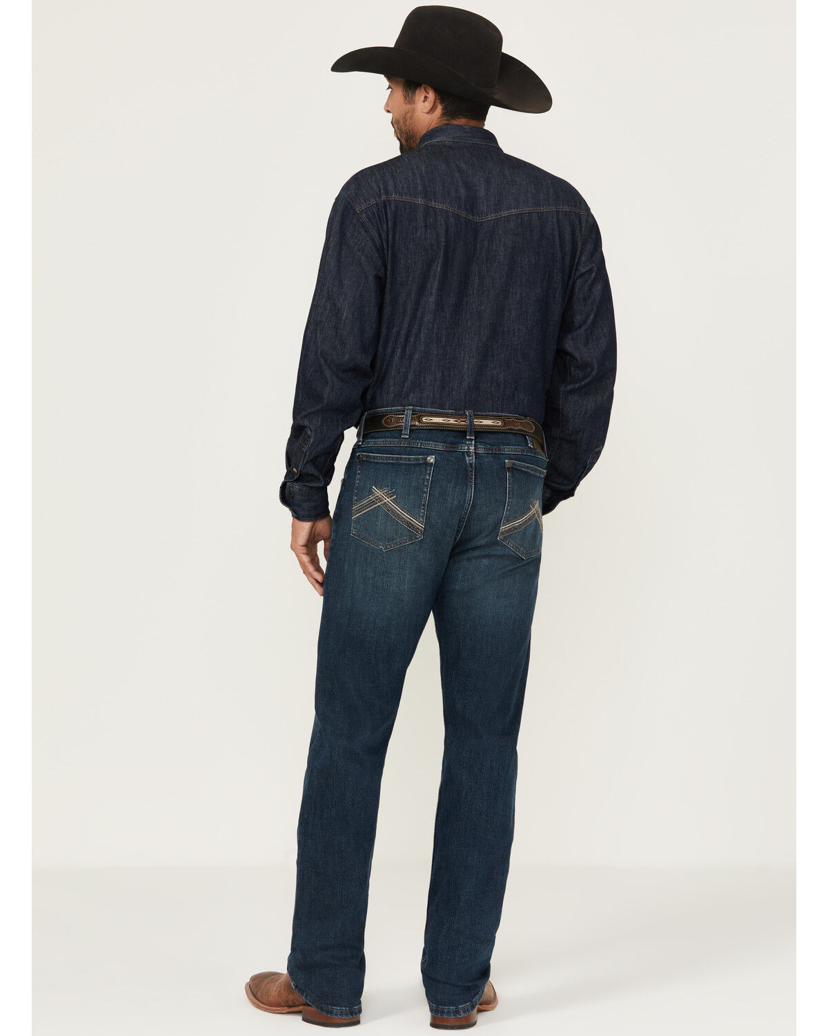 Image #3 - Wrangler Men's 20X Macon Medium Wash Slim Straight Stretch Denim Jeans, Medium Wash, hi-res