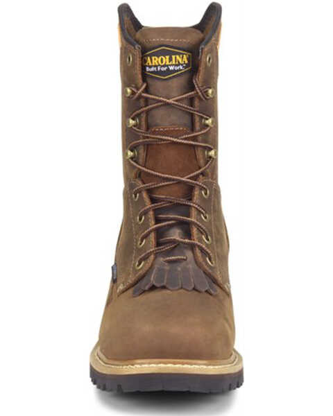 Carolina Men's Coppice Waterproof Logger Boots - Composite Toe, Brown, hi-res