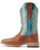 Ariat Women's Odessa Stretchfit Performance Western Boots - Broad Square Toe , Brown, hi-res