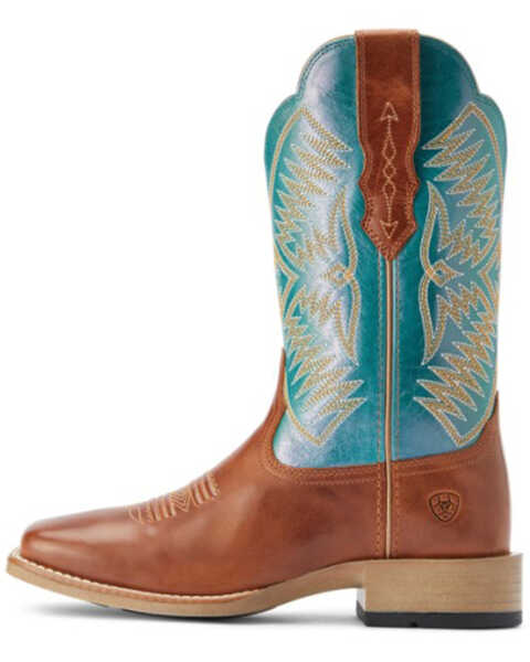 Image #2 - Ariat Women's Odessa Stretchfit Performance Western Boots - Broad Square Toe , Brown, hi-res