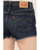 Levi's Women's Dark Wash 501 Worn In Original Shorts, Dark Wash, hi-res