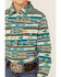 Image #2 - RANK 45® Girls' Southwestern Print Long Sleeve Pearl Snap Western Shirt, , hi-res