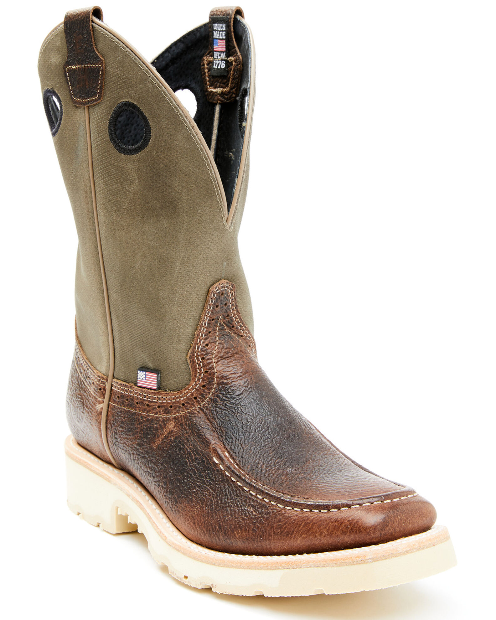 Double H Men s Domestic Roper Western Work Boots Soft Toe