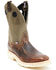 Double H Men's Domestic Roper Western Work Boots - Soft Toe, Brown, hi-res