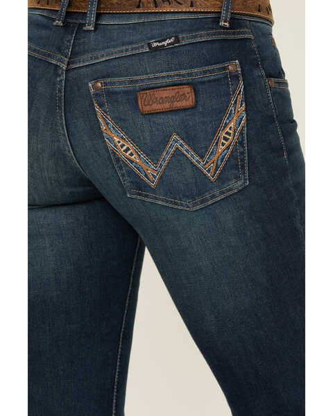 Image #4 - Wrangler Retro Women's Sadie Dark Wash Low Rise Stretch Trouser Jeans , Dark Wash, hi-res