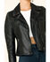 Image #4 - Mauritius Women's Christy Scatter Star Leather Jacket , Navy, hi-res