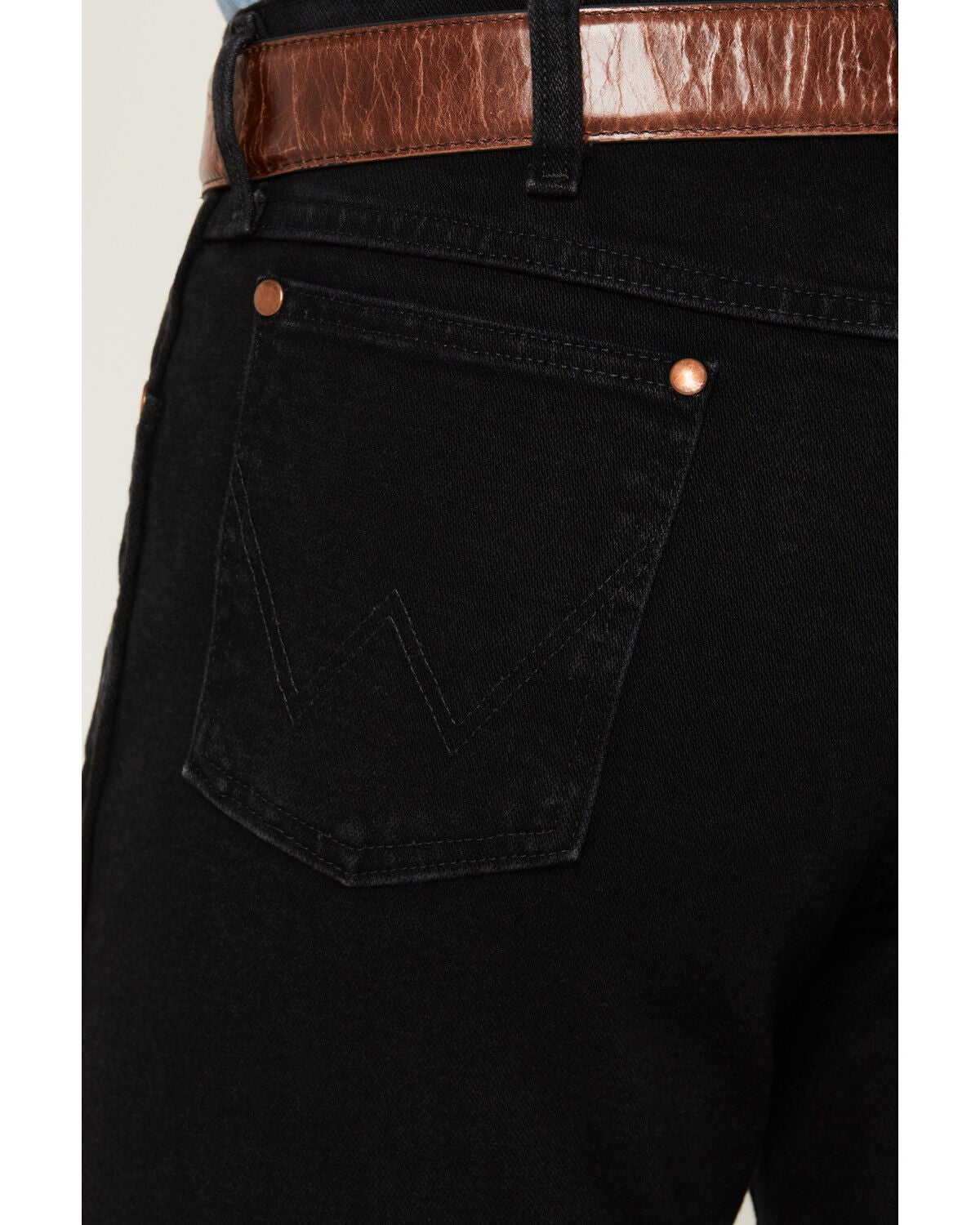 Image #4 - Wrangler Men's Cowboy Cut Straight Active Flex Stretch Denim Jeans, Black, hi-res