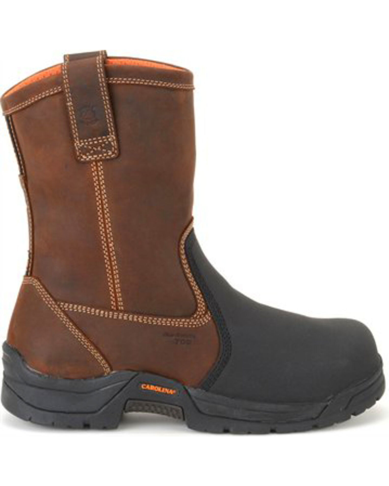 Image #2 - Carolina Men's Ranch Wellington Internal Met Guard Boots - Composite Toe, Dark Brown, hi-res