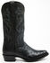 Image #2 - EL Dorado Men's Full Quill Ostrich Exotic Western Boots - Round Toe, Black, hi-res