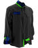 Huk Performance Fishing Men's Next Level Long Sleeve Button Down Woven Shirt , Black, hi-res