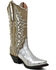 Dan Post Women's Eel Exotic Western Boot - Snip Toe , Silver, hi-res